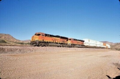 BNSF 3871 ET44C4 STACK HACKBERRY AZ ORIGINAL SLIDE 09-24-16 T10-9