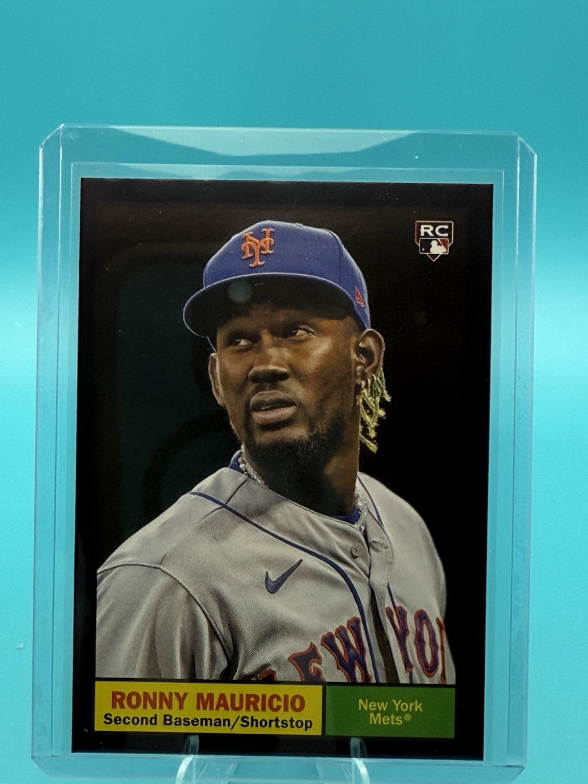 2024 Topps Archives - 1961 Topps Ronny Mauricio #49 Black Foilboard (RC)