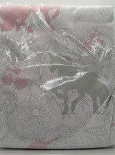 Unicorn Twin Bedding Duvet Cover Sham Set Microfibers Kids Set Soft Pink Green