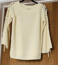 Image of Cream Flared Sleeve Jumper