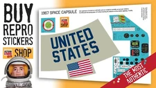 Action Man / GI Joe Space Capsule Stickers