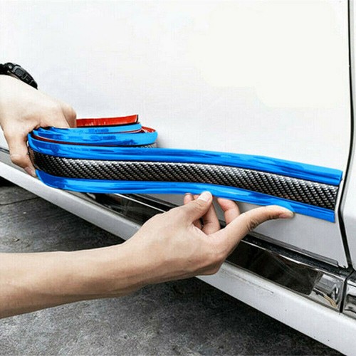 1M*5cm Car Accessories Carbon Fiber Car Door Sill Scuff Plate Sticker Protector - Picture 9 of 12