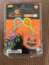 Happy Halloween- Light up Bag Clip cat pumpkin