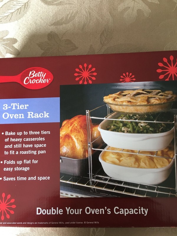 Oven Rack - Betty Crocker 3-Tier Oven Rack, double your oven's capacity