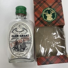 Glen Grant Highland Malt Scotch Whisky Miniature EMPTY Glass Bottle & box