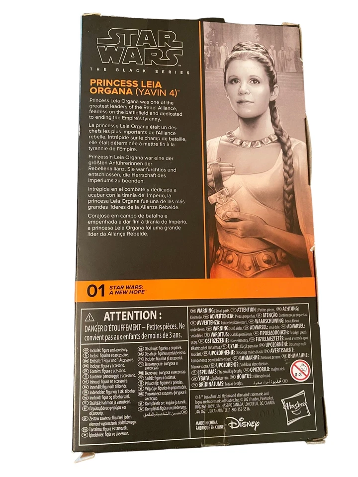 Hasbro Star Wars Black Series Action Figures Leia Zaalbar And Flametrooper - Image 3 of 4