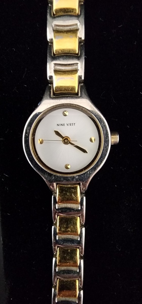 Nine West Two-Tone Silver and Gold Round Watch Nine West Women main image 4