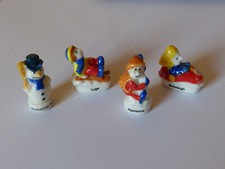 LOT 4 FÈVES BRIOCHE PASQUIER "SPORTS D'HIVER" TB ETAT