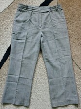 Jones New York Women's Pants Beige Wide Leg Stretch Lined Size 12