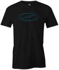 Storm Oval Bolt Electric Blue Outline Bowling T-Shirt