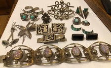 136 grams Vtg Sterling Silver Jewelry Mexico