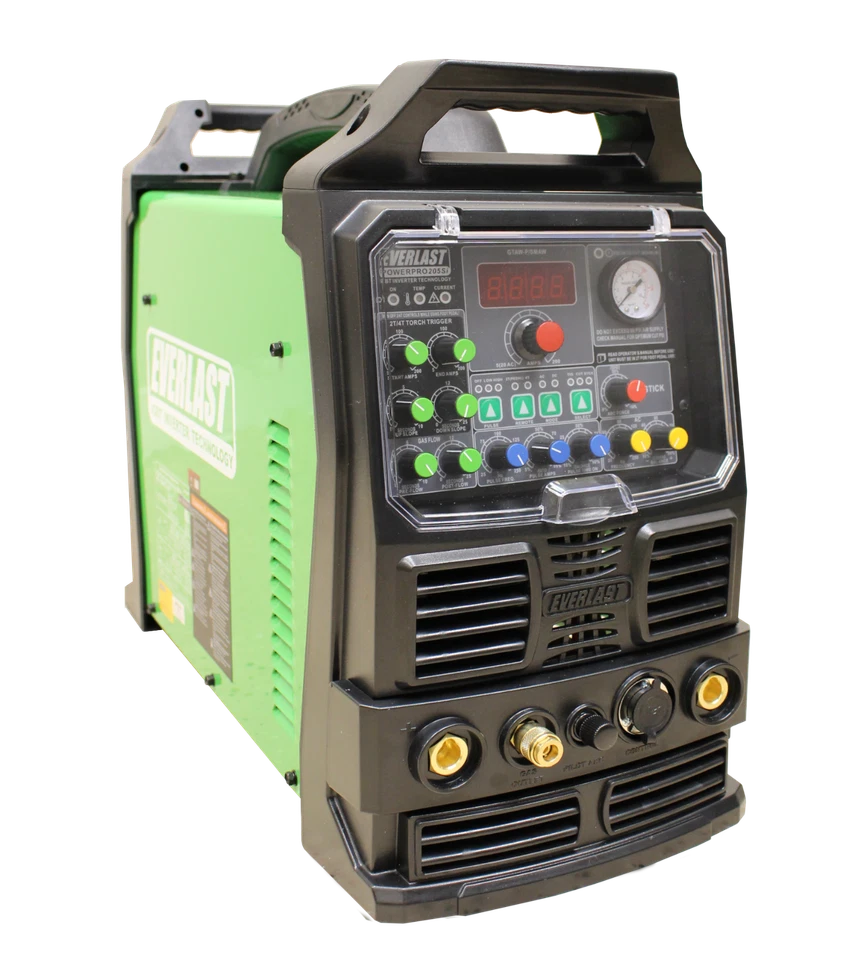 NUEVO PowerPro 205Si 200AMP ACDC TIG STICK SOLDADOR DE PULSO 50amp cortador de plasma Foto 3 de 4