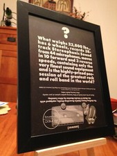FRAMED ORIGINAL "ROLLING STONES & ALTEC SPEAKERS" 1970's-era PROMOTIONAL AD PAGE