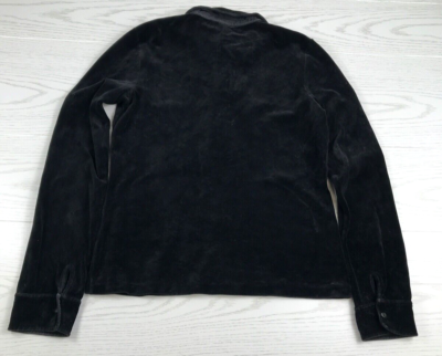 Vintage Polo Sport Sweater Large Black 1/2 Button Long Sleeve