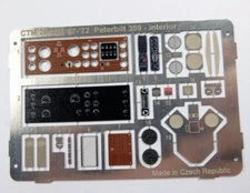 CTM 1/25 AMT Peterbilt 359 '67-'72 Interior/Dash Detail Conversion Kit Photoetch