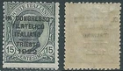 1922 KINGDOM PHILATELIC CONGRESS 15 CENT MH * - E161