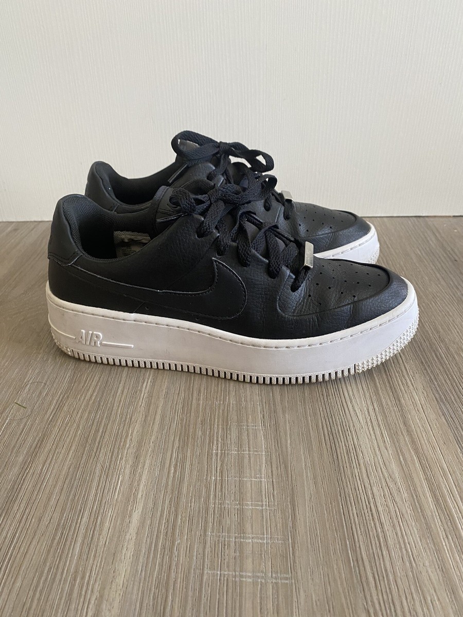 nike air force black platform