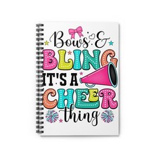 Cheerleader Spiral Notebook Ruled Line Cheer Notepad, Notebook for Cheerleader