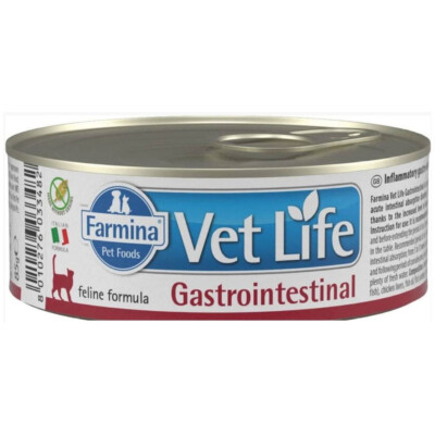 Vet Life Natural Diet Cat Gastrointestinal 85g Feuchtfutter Für Katzen Durchfall
