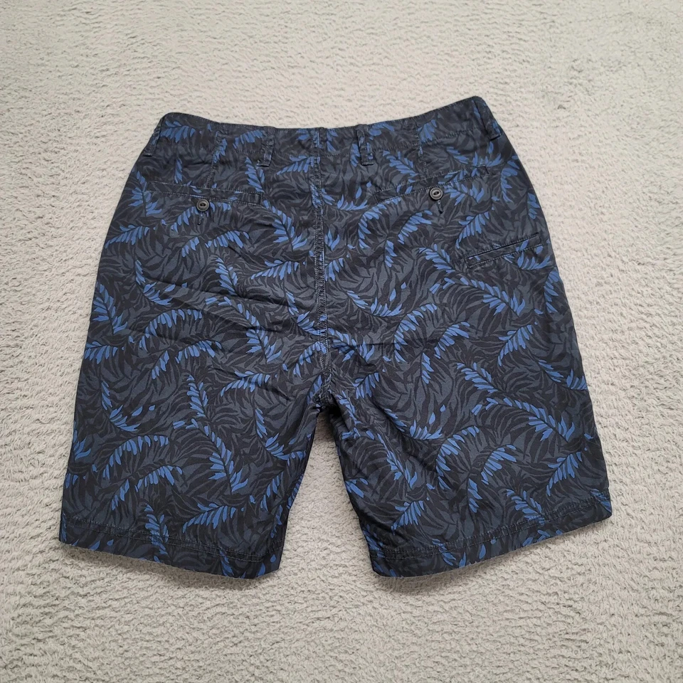 Pantalones Cortos Nautica Para Hombre 32 Negro Azul Palma Estampado Floral Chino Informal Playa Aire Libre Foto 3 de 4