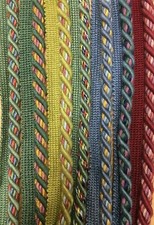 10mm Flanged 2/3 Tone Furniture Cord Barley Twist Braid Rope By the Metre or 20m