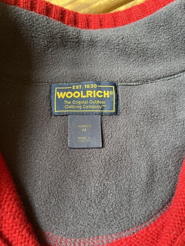 Vtg Y2K Woolrich Sweater Lambswool Red Fair Isle Nordic Ski Snowflake Women’s M - Picture 4 of 11