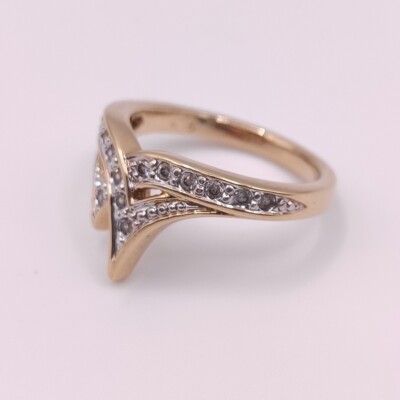   Pierre Lang Ring Fingerring Damenring Dame Perle Zirkonia Stein Gold 145  