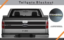 New Tailgate Blackout Style Decal Vinyl Stripes 2009-2014 + Text Fits Ford F150