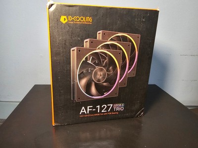 ID-COOLING AF-127-K-TRIO PC 3 120mm ARGB Fans with FDB Bearing - New in Box!