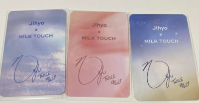TWICE Jihyo Photocard Set Of 3 Milk Touch Promotion Korea Limited