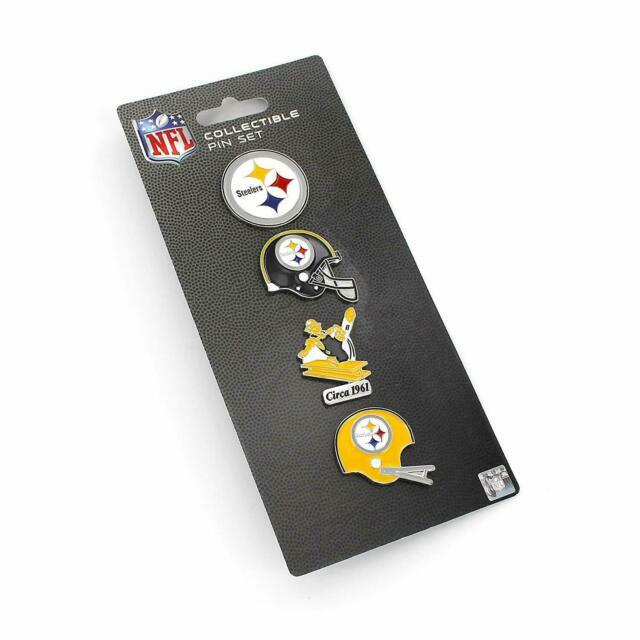 Nfl Pittsburgh Steelers 4 Pin Set Evolution Special Edition Vintage Logo Aminco For Sale Online Ebay