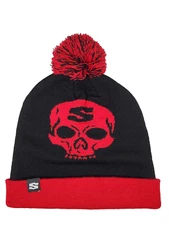 SURLY BREWING CO WINTER KNIT CUFFED HAT CAP BEANIE CAP SKULL CAP BLACK AND RED