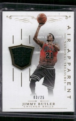 Jimmy Butler 2013-14 Panini National Treasures Air Apparent Game-used Jersey /25