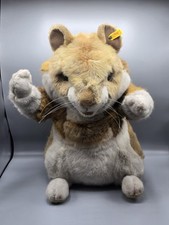 Large 20" Steiff Goldy Hamster Plush Stuffie Stuffed Animal Ear Hang Tag 2150/50