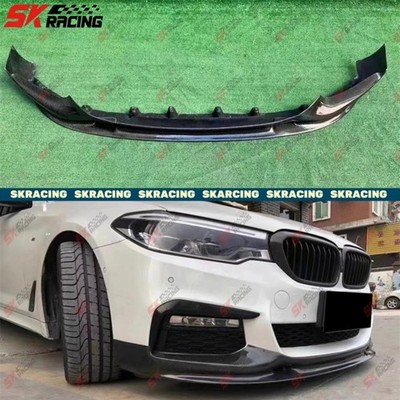 Fits BMW 5 Series G30 540i 2017-20 Forged/Carbon Fiber Front Bumper Lip Diffuser