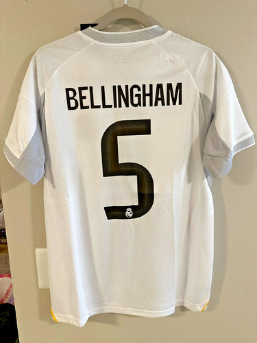 Real Madrid Jude Bellingham #5 Soccer Jersey White Unisex Adult/Kids