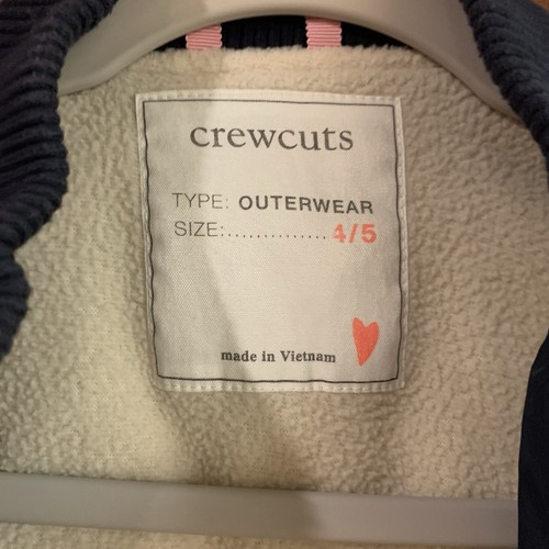 J Crew Crewcuts Girls Toddler Everyday Puffer Jacket Coat Fleece Liner Size 4/5T - Picture 12 of 13