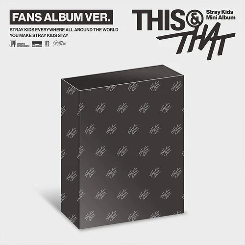 STRAY KIDS THIS & THAT Mini Album FANS Ver/QR+24Sticker+Foto Karte Set+POB+GIFT