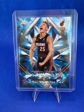 Kasparas Jakucionis 2025 Topps Chrome Sapphire Selections RC SS-16 Miami Heat