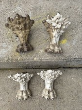 Victorian antique cast iron clawfoot tub feet Set Unusual fancy ornate
