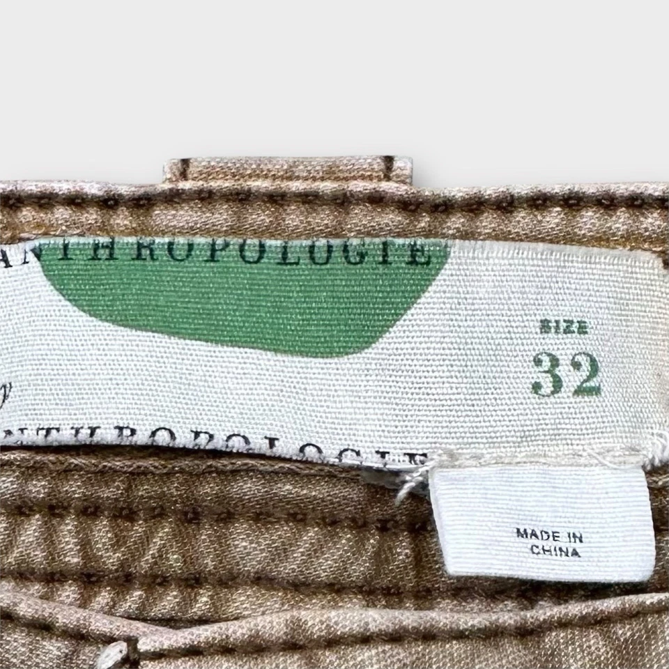 Pantalones Cortos Anthropologie Para Mujer 32 The Wanderer Caqui Marrón Mezcla Algodón Bolsillos Foto 4 de 4