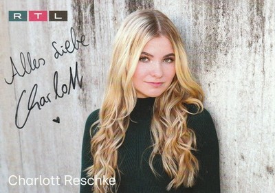 original signiertes Autogramm von Charlott Reschke