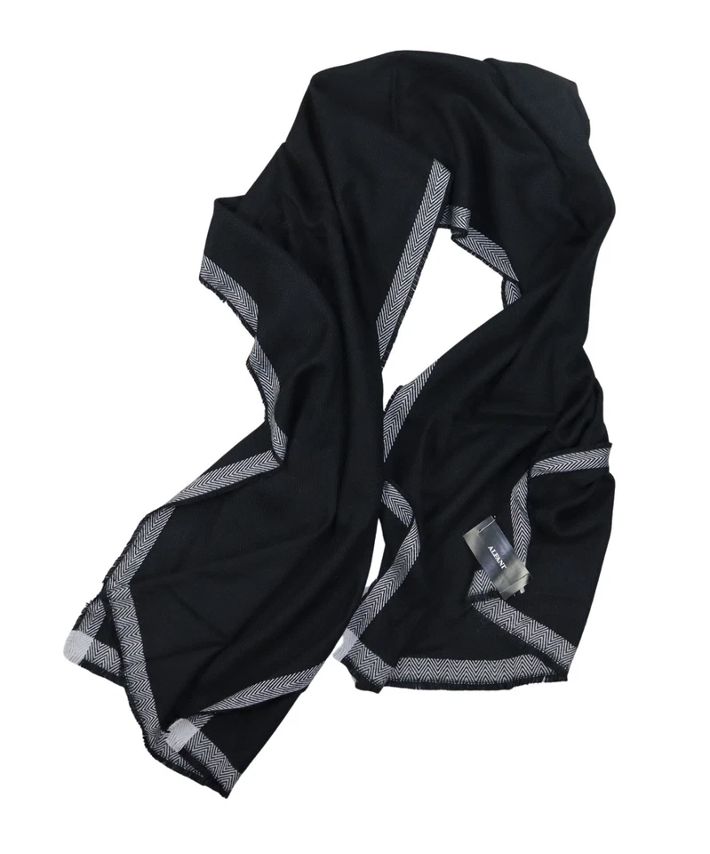 Bufanda para hombre Alfani tejida texturizada brillante tacto suave extra ancha talla única nueva con etiquetas