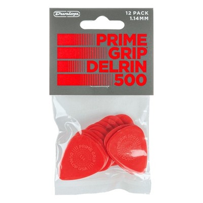 Dunlop 450P1.14 Delrin 500 Prime Grip Picks 1,14 mm - Plektren Set