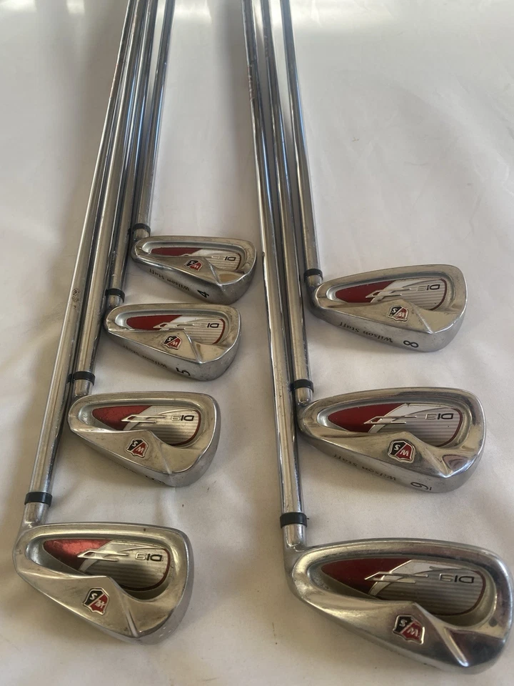 Wilson Staff Di 9 Irons 4 - PW Reg Steel Uniflex TX 99 Shafts V Good. - Image 2 of 4
