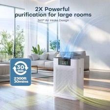 Air Purifier for Large Room up to 2300 Sq Ft, Honeyuan Air Purifiers for Pets, w