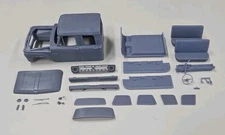 ABS-LIKE RESIN 3D PRINTED 1/25 1966 FORD F-250 CREW CAB PICK UP CAB AND INTERIOR