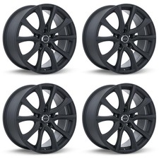 Set Of 4 16 Matte Black Alloy Wheels Rims For Kia 5x114.3 Pqdx Replacement 5lug Set Of 4 16 Matte Black Alloy Wheels Rims For Kia 5x114.3 Pqdx Replacement 5lug