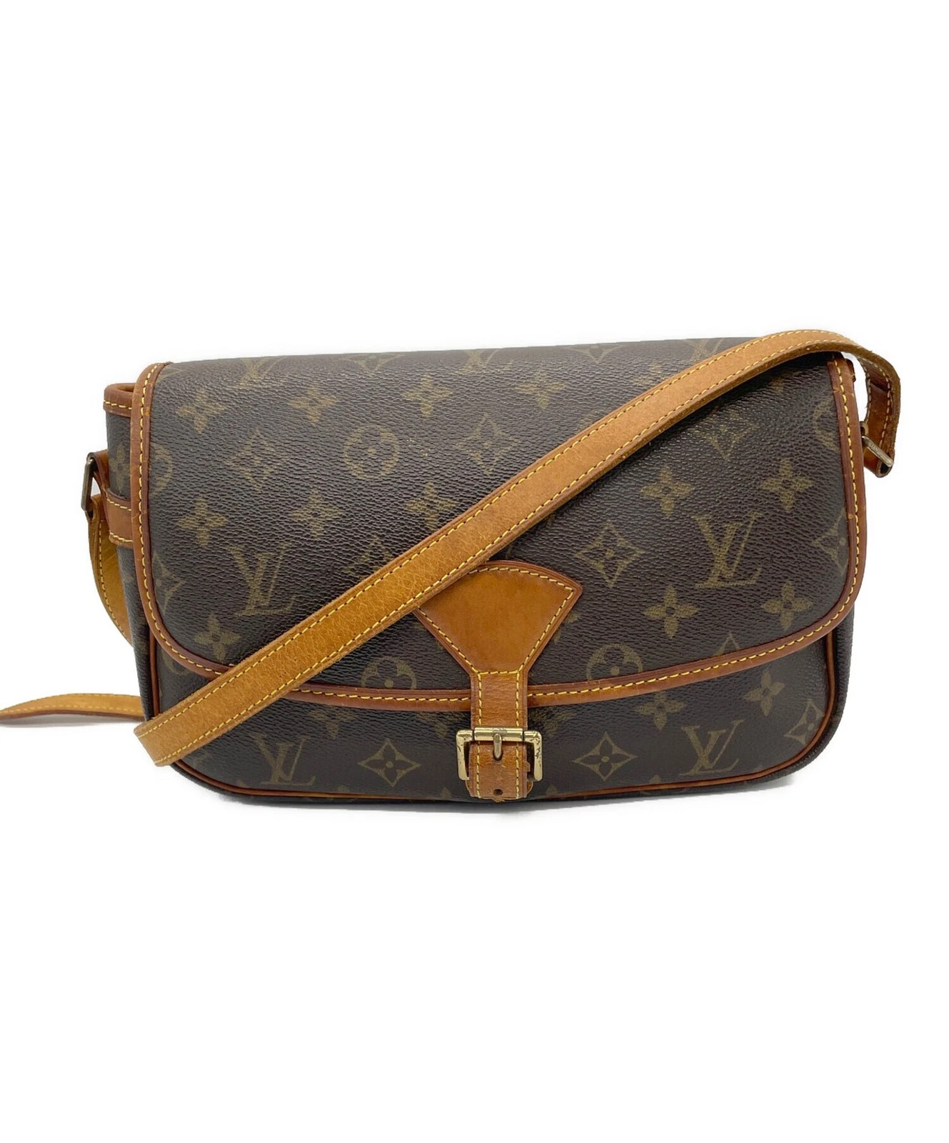 Vuitton — Louis Vuitton Shoulder Bag Monogram Salone M42250 Coated Canvas Brown #TFB1941
