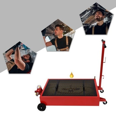 Oil Drain Tank Large Capacity Oil Change Pan Oil Drain Pan Container 20 Gallon 